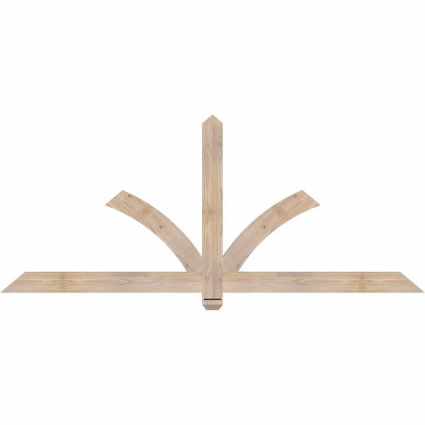 Ekena Millwork Redmond Smooth Timber Gable Bracket, Douglas Fir, 72"W x 30"H x 1 1/2"D x 3 1/2"F, 10/12 Pitch GBW072X30X0204RED00SDF - main